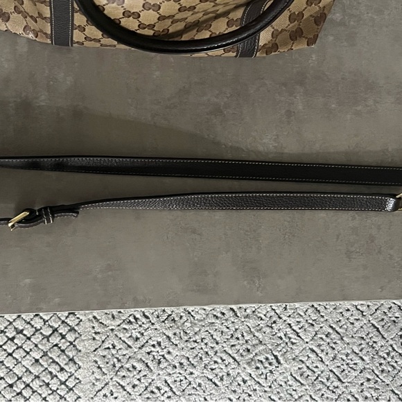 Crystal Monogram Medium GG Charm Dome Satchel Dark Brown - Picture 7 of 16